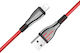 Borofone USB-A to Lightning Cable Μαύρο 1.2m BFO-BU23-L-BR