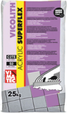 Vimatec Vicolith Acrylic Superflex Tile Adhesive White 25kg