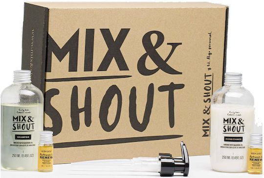 Mix & Shout Σετ Περιποίησης Μαλλιών Αναδόμησης & Θρέψης για Σγουρά Μαλλιά με Σαμπουάν 4τμχ