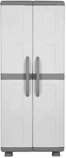 Zweiflügeliger Schrank Kunststoff mit 6 Regale 73x44x179cm