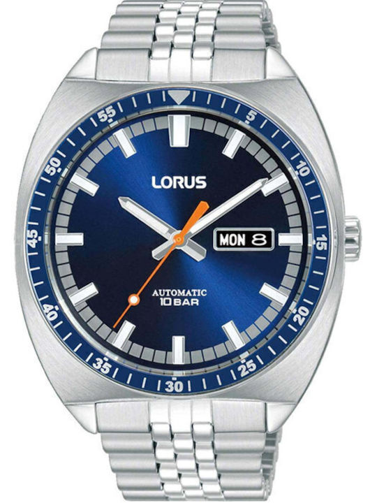 Lorus Sports Men's Watch 43mm Automatic with Silver Metal Bracelet