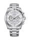Citizen Men's Watch 44mm Chronograph Battery with Silver Metal Bracelet