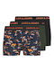 Jack & Jones Herren Boxershorts Mehrfarbig 3Packung