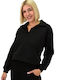 Women's Athletic Blouse Long Sleeve Black