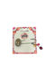 Brooch Lili / 81512 (red pearl) (Bookstop)