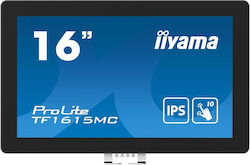 Iiyama Prolite TF1615MC-B1 IPS Touch Φορητό Monitor 15.6" FHD 1920x1080 με Χρόνο Απόκρισης 25ms GTG