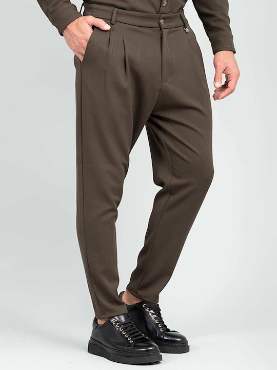 Vittorio Artist “molveno” Men's Trousers in Slim Fit Khaki