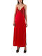 Dolce Domenica Dress Women Dolce Domenica Maxi Evening Dress Slip Dress Satin Red