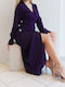 Fashion Vibes Maxi Dress Wrap Purple
