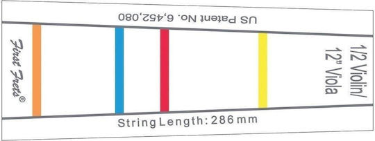Gewa Fingerboard Marking First Fret Violin 1/8 Ajutor de Studiu