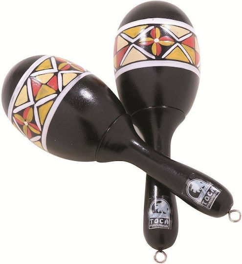 Toca Percussion Toca Percussion Hand Painted Marakas Marakas Paar in Mehrfarbigem Farbton