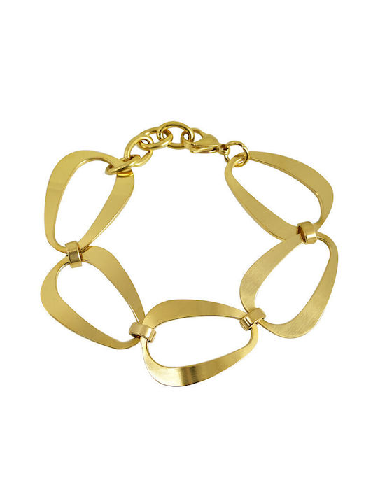 Bracelet made of Steel Gold Plated