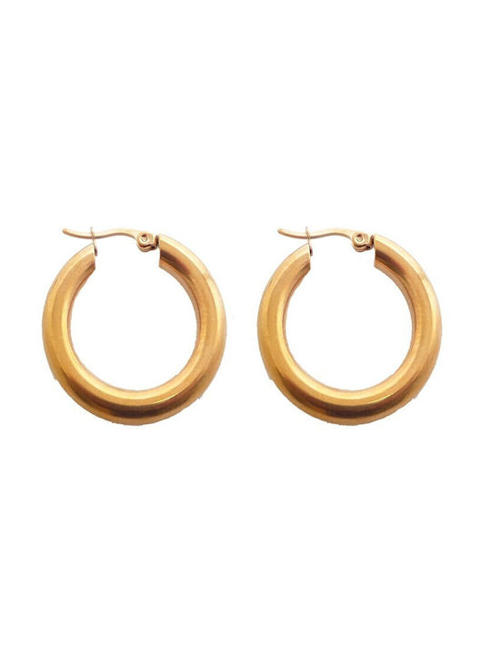 Earrings Hoops Gold Plated