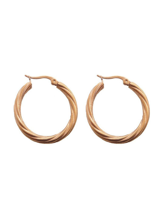 Earrings Hoops Gold Plated