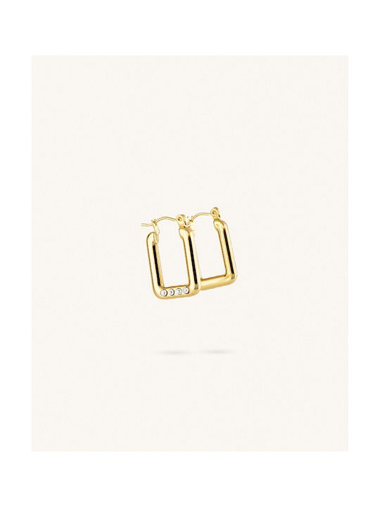 Earrings Hoops made of Steel Gold Plated