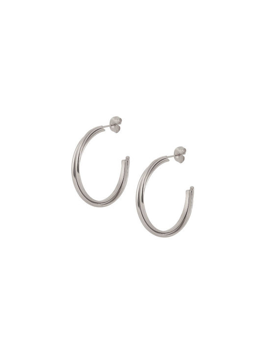 Earrings Hoops made of Steel