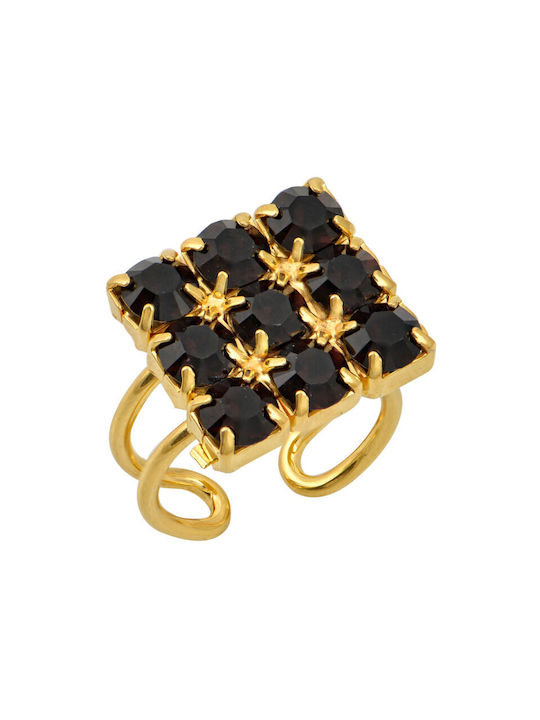 Women's Gold Plated Brass Ring