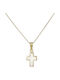 Gold Kreuz 14K mit Kette