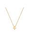 Women's Cross from Gold Plated Silver with Chain