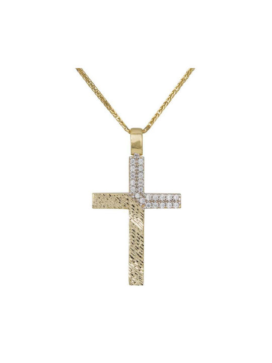 Women's Gold Cross 9K with Chain