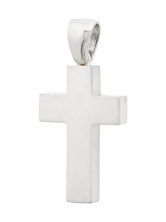 White Gold Cross 14K