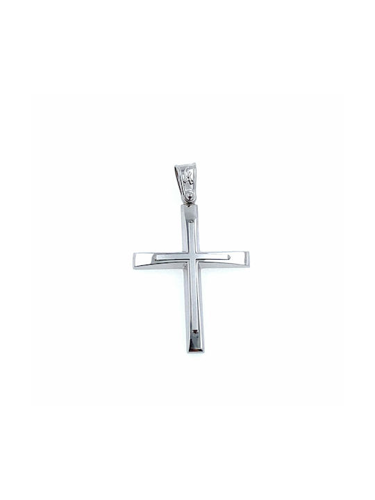 White Gold Cross 14K