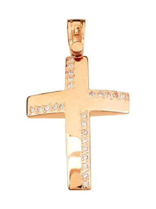 Roségold Kreuz 14K