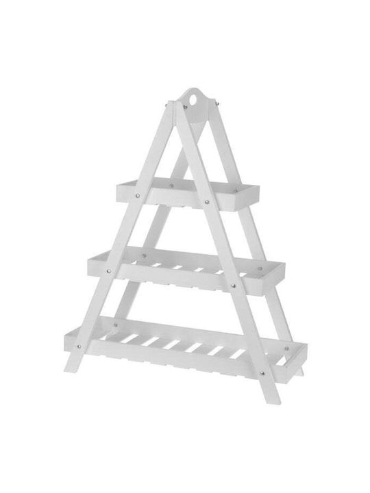 Shelving Unit Floor White 60x24x70cm