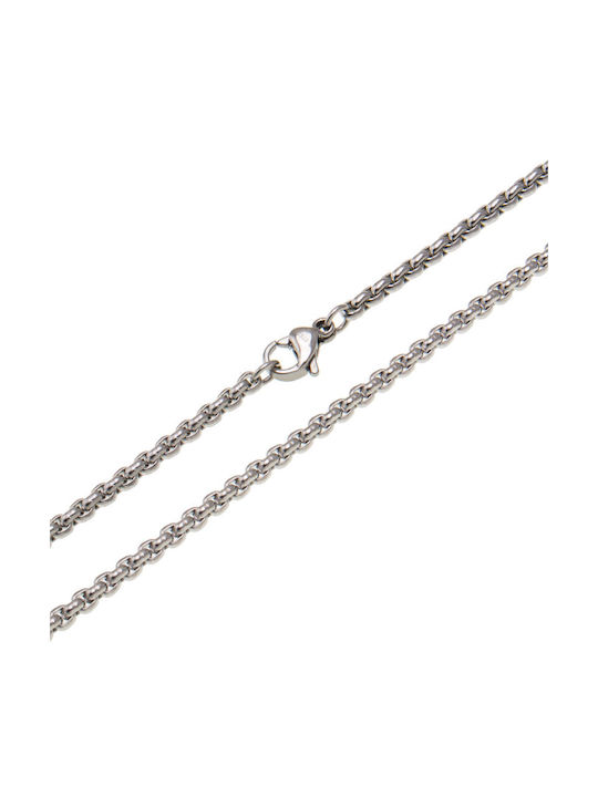 Men's Stainless Steel Neck Chain White