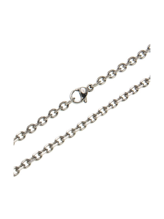 Men's Stainless Steel Neck Chain White