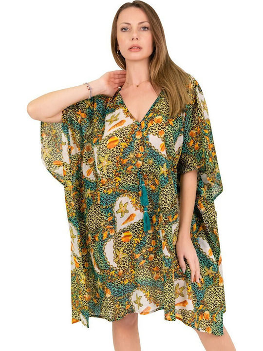 Aquablue Damen Kaftan Strand Grün