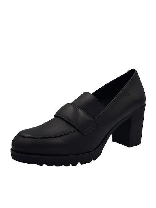 Yokono Leder Pumps Schwarz