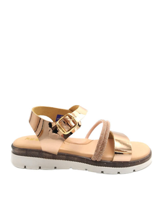 Meridian Anatomic Leather Women's Sandals Gold
