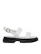 Women's Flat Sandals Flatforms in White Color