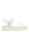 Women's Flat Sandals Flatforms in White Color