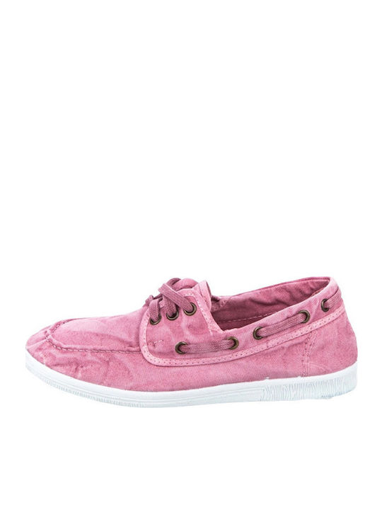 Men's Synthetic Leather Moccasins Pink