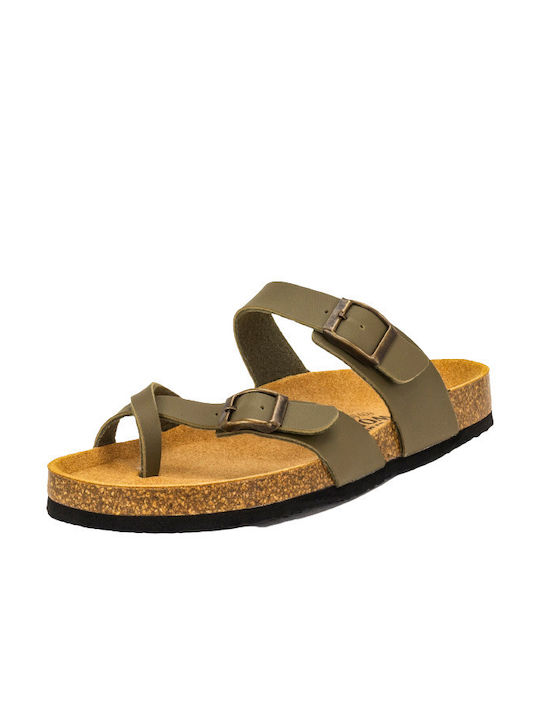 Natural World Bio Synthetic Men's Sandals Green