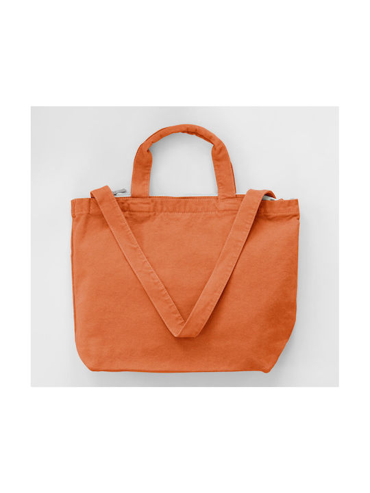 Jassz Ca-4432 Zcs Autumn Maple Υφασμάτινη Τσάντα για Ψώνια σε Πορτοκαλί χρώμα