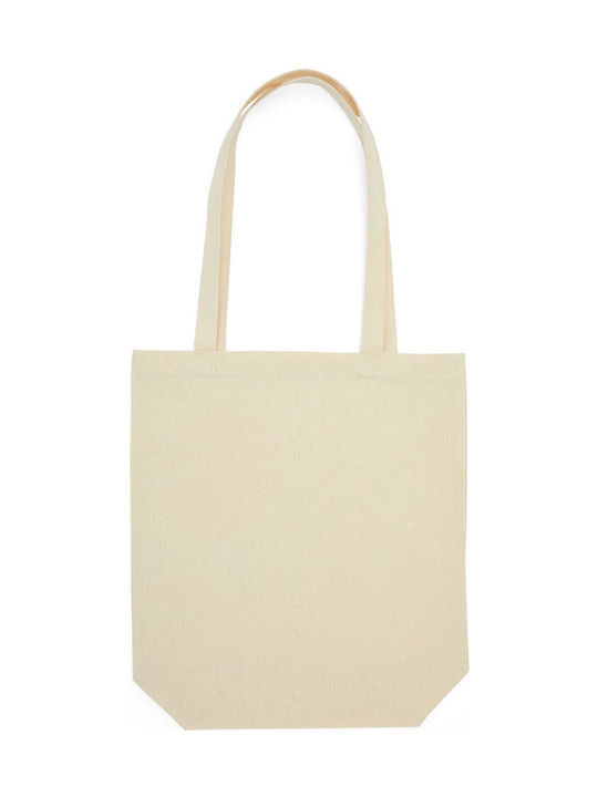 Jassz Βαμβακερή Τσάντα για Ψώνια σε Μπεζ χρώμα