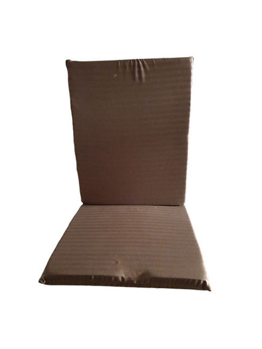 Sidi Home Plast Garden Chair Cushion with Backrest Brown 42x55cm