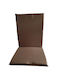 Sidi Home Plast Garden Chair Cushion with Backrest Brown 42x55cm