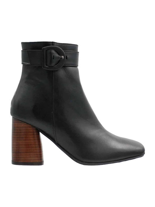 Women's Ankle Boots with High Heel Black