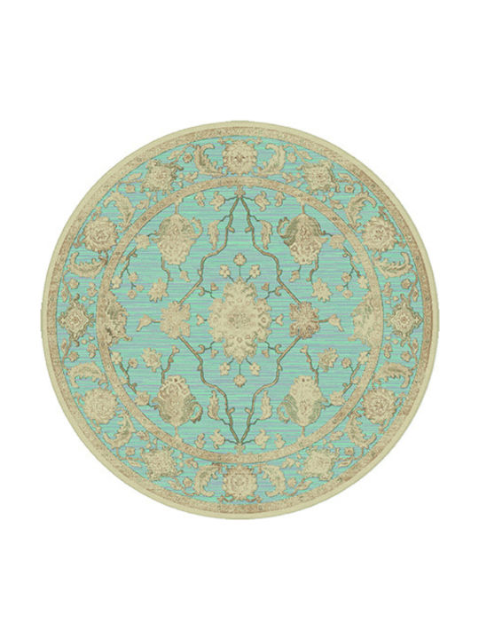 Rug Round Summer Green