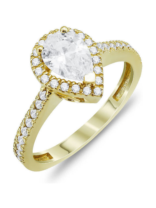 Inel Solitar din Aur 14K