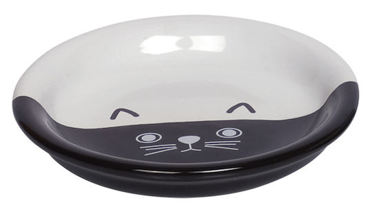 Nobby Face Ceramică Bol Mâncare pentru Pisică 100ml 14cm (Diverse culori)