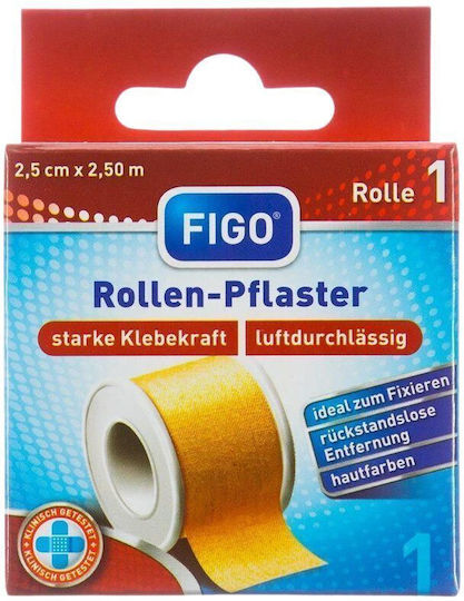 Figo Αυτοκόλλητος Επίδεσμος 2.5cm x 2.5m