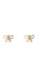 Gold Studs Kids Earrings Butterflies 14K