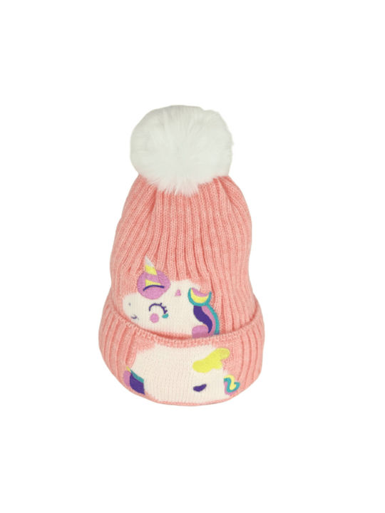 Rebekka Kids Beanie Knitted Pink