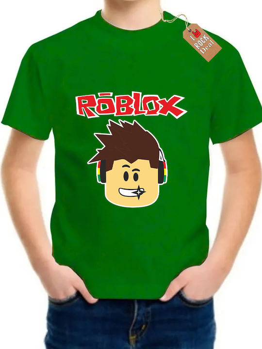 Παιδικό T-shirt Πράσινο Roblox