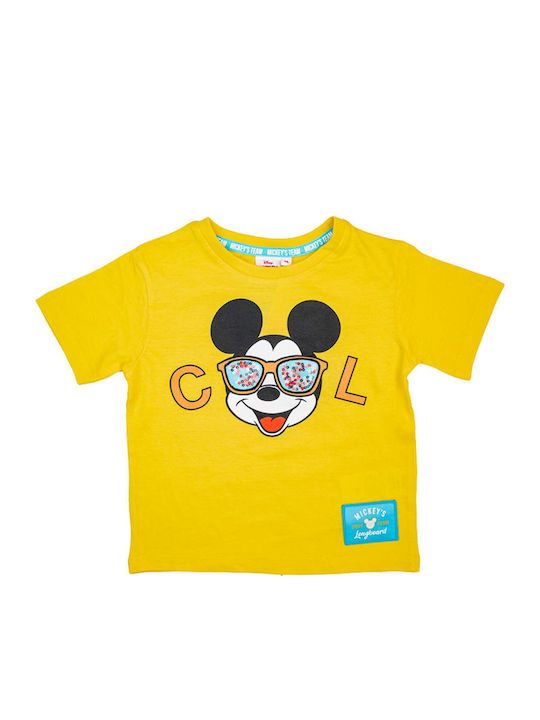 Kinder-T-Shirt Gelb Cool